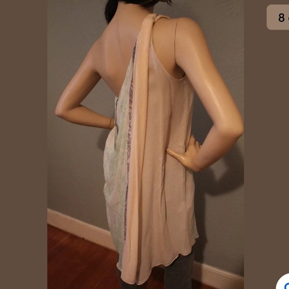 NWT Diane Von Furstenberg drape silk dress 6 DVF - Picture 7 of 8